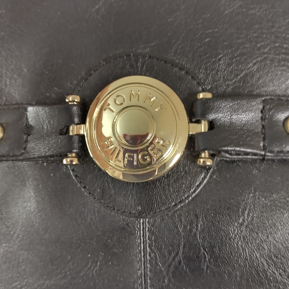 Tommy Hilfiger Riding Boots size 10 M black faux leather water resistant great - Picture 16 of 16